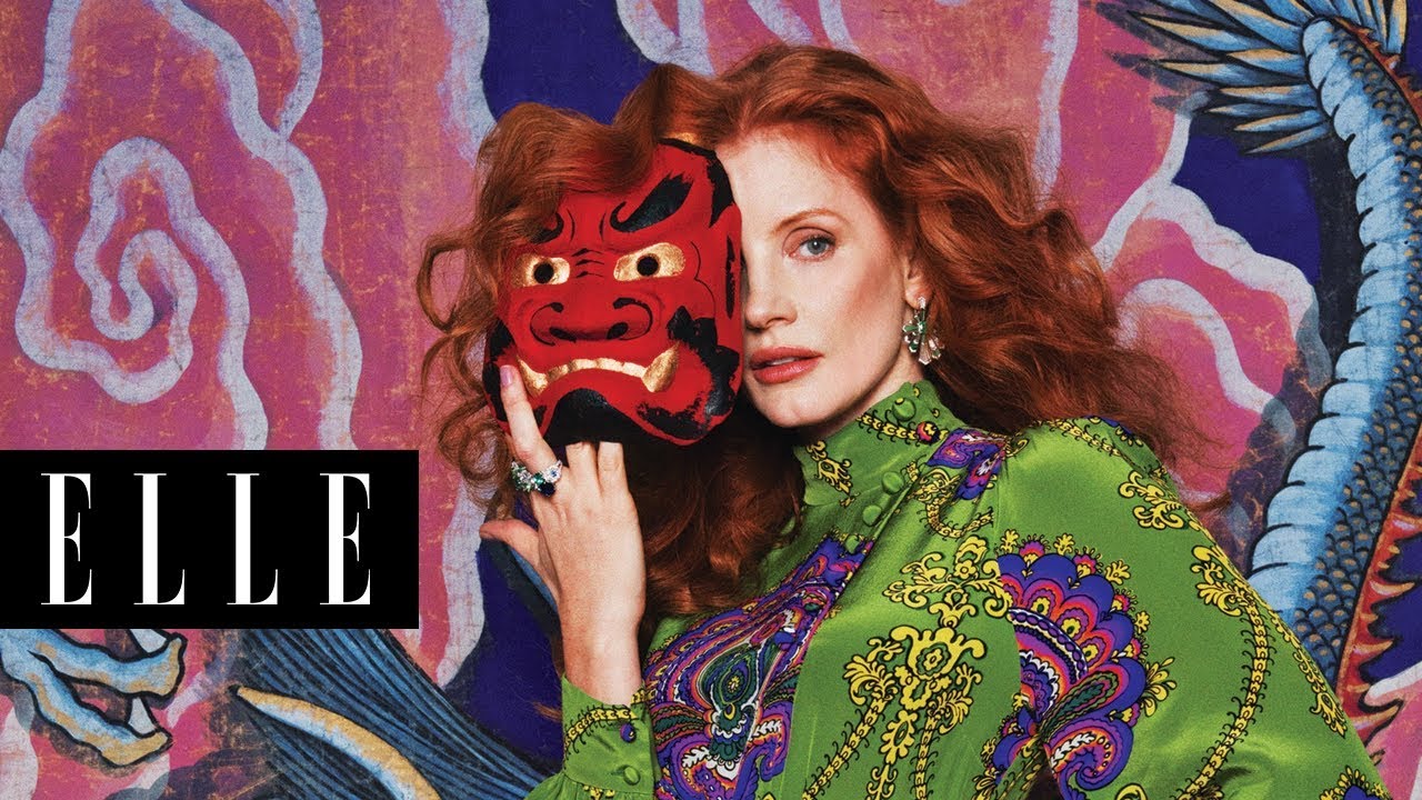 beautycon ELLE 1月封面人物｜Jessica Chastain 拍攝幕後花絮