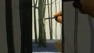 how to paint Tree Trunk with acrylic?painting tutorial / paint with bernie / shorts how to paint Tree Trunk with acrylic?painting tutorial / paint with bernie / shorts