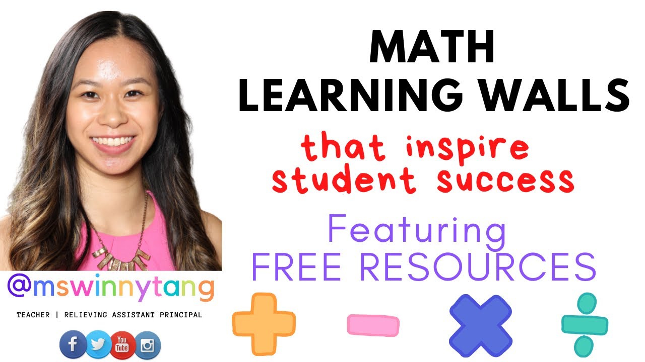 Math Learning Walls that inspire student success | Featuring FREE ...