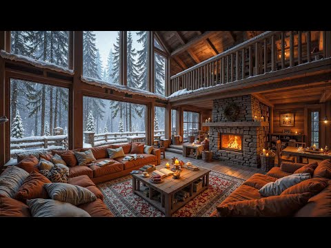 Gentle Jazz Music Cozy Winter Cabin With Warm Fireplace Sounds For Relaxing Ambience Gentle Jazz Music Cozy Winter Cabin With Warm Fireplace Sounds For Relaxing Ambience