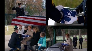Military Funeral RALPH WIGGINS, United States Army Medic, Korea - Bath National Cemetery