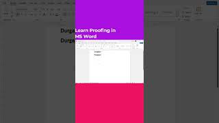 How To Use Proofing Tool In Microsoft Word Spelling Grammar Check Tutorial 2025