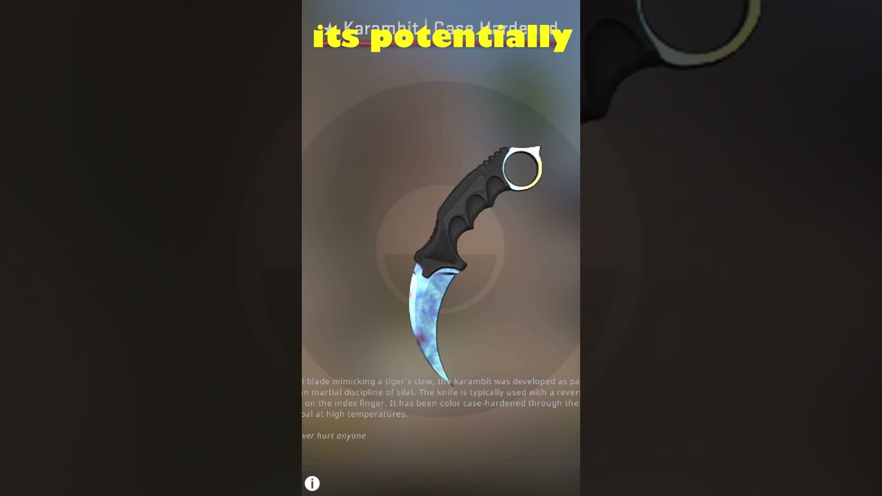 Blue Gem Karambit: The $1,5 Million Case Hardened Knife