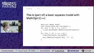 ORTools.jl: access Google's solvers through JuMP | Cuvelier | Paris 2025