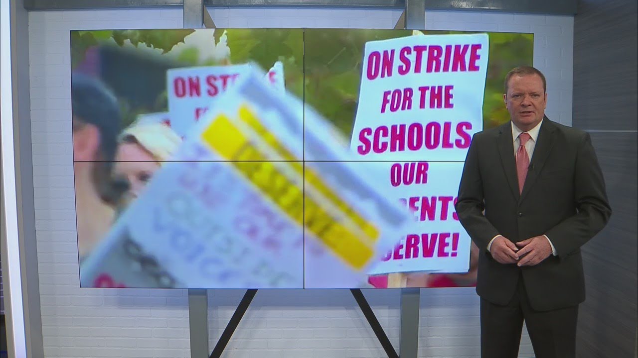 Ohio teachers go on strike - YouTube