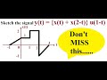 Q1 C How To Sketch The Given Signal EnggClasses 