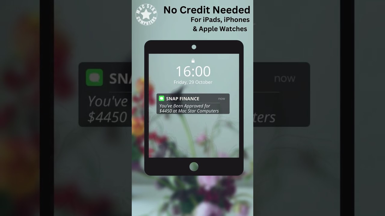 Get it today for no money down, no credit needed