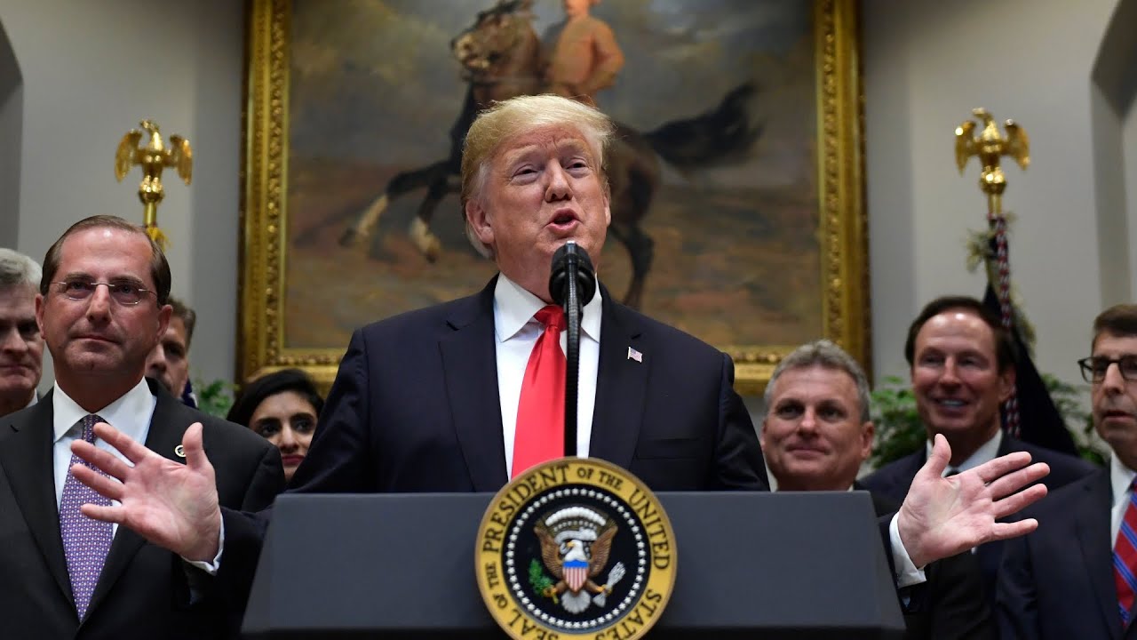 Trump delivers remarks at Interagency Task Force