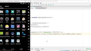 6  Click sur un élément |Création d'une application Android utilisant la base de données SQLite