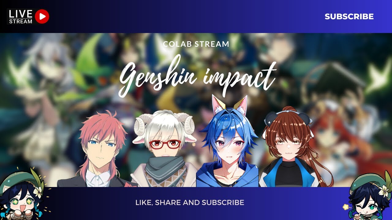[ GENSHIN IMPACT ] COLAB STREAM WITH @wasnkazuko @ririnvanderpandch ...