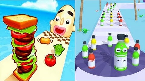 Sandwich Runner🥪🥪|| Juice Run 🧃🧃|| All Levels Completed|| Android iOS Gameplay