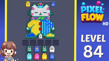 Pixel Flow Level 84 Solution Walkthrough