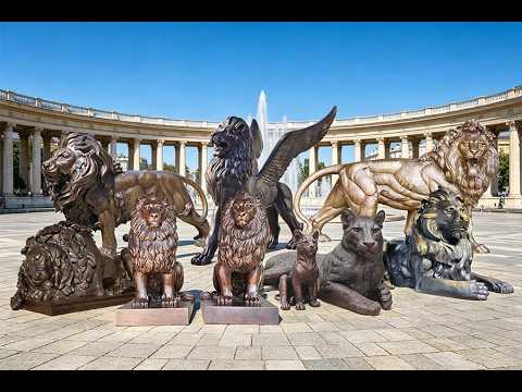 Bronze lion casting process