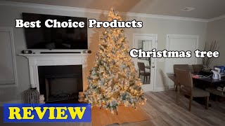 Best Choice Products Pre-Lit Artificial Christmas Tree