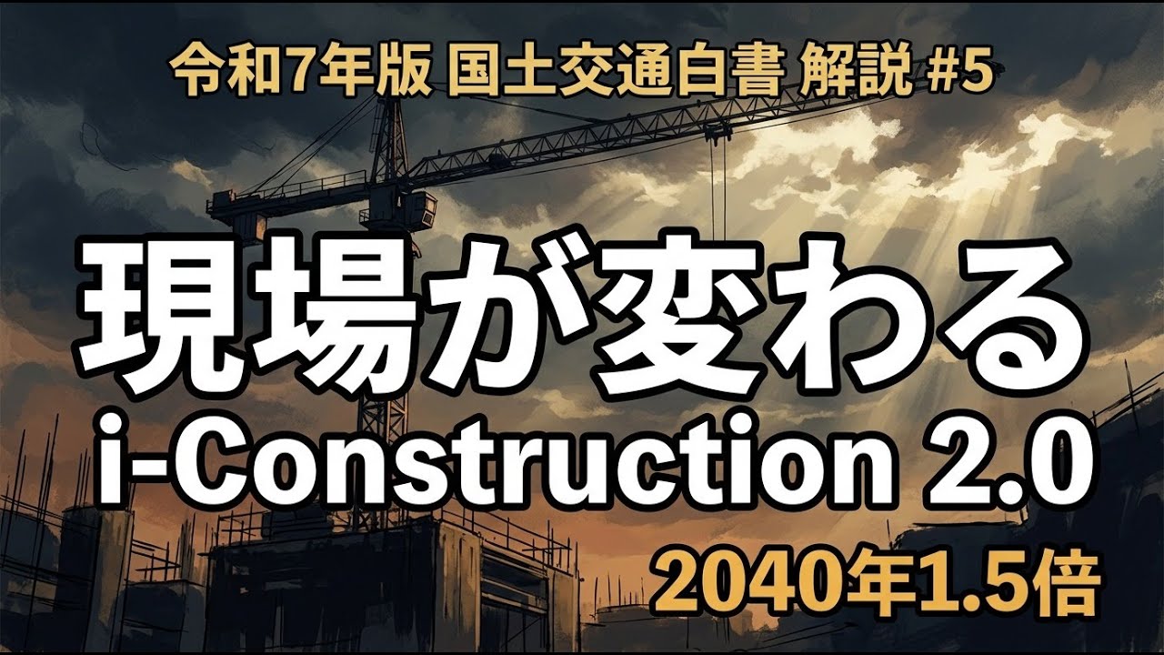 令和7年版 国土交通白書 解説 #5】i-Construction 2.0、現場は何が