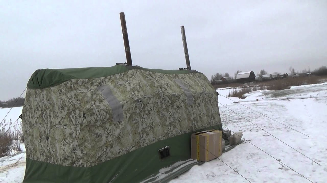 Накидной тент для мобильной бани Мобиба МБ-104