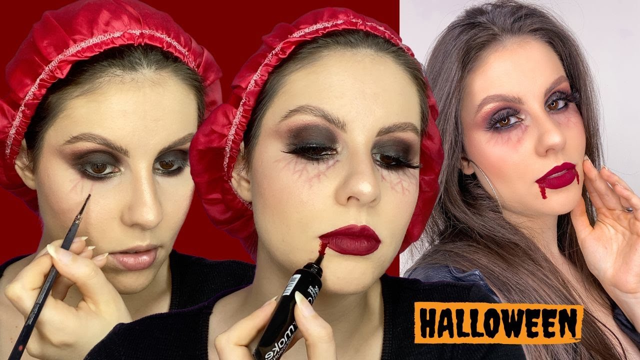 MAQUIAGEM de VAMPIRA  tutorial completo 