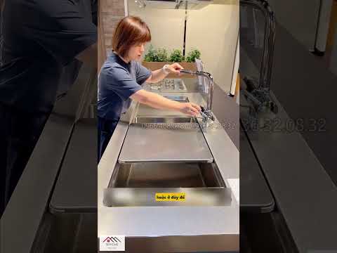 Bồn rửa đảo bếp cỡ lớn cho phép bạn rửa chén bát mà còn thực hiện nhiều công việc khác #bepositive