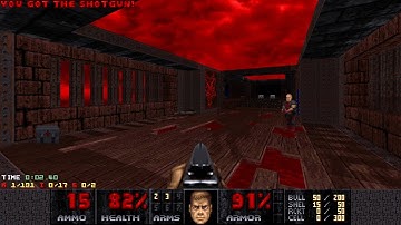 Doom 2 - Not Even Remotely Fair (Map 12: Air Fryer) Nightmare 100%+Items (By Benchy) w/ PS5 Gamepad