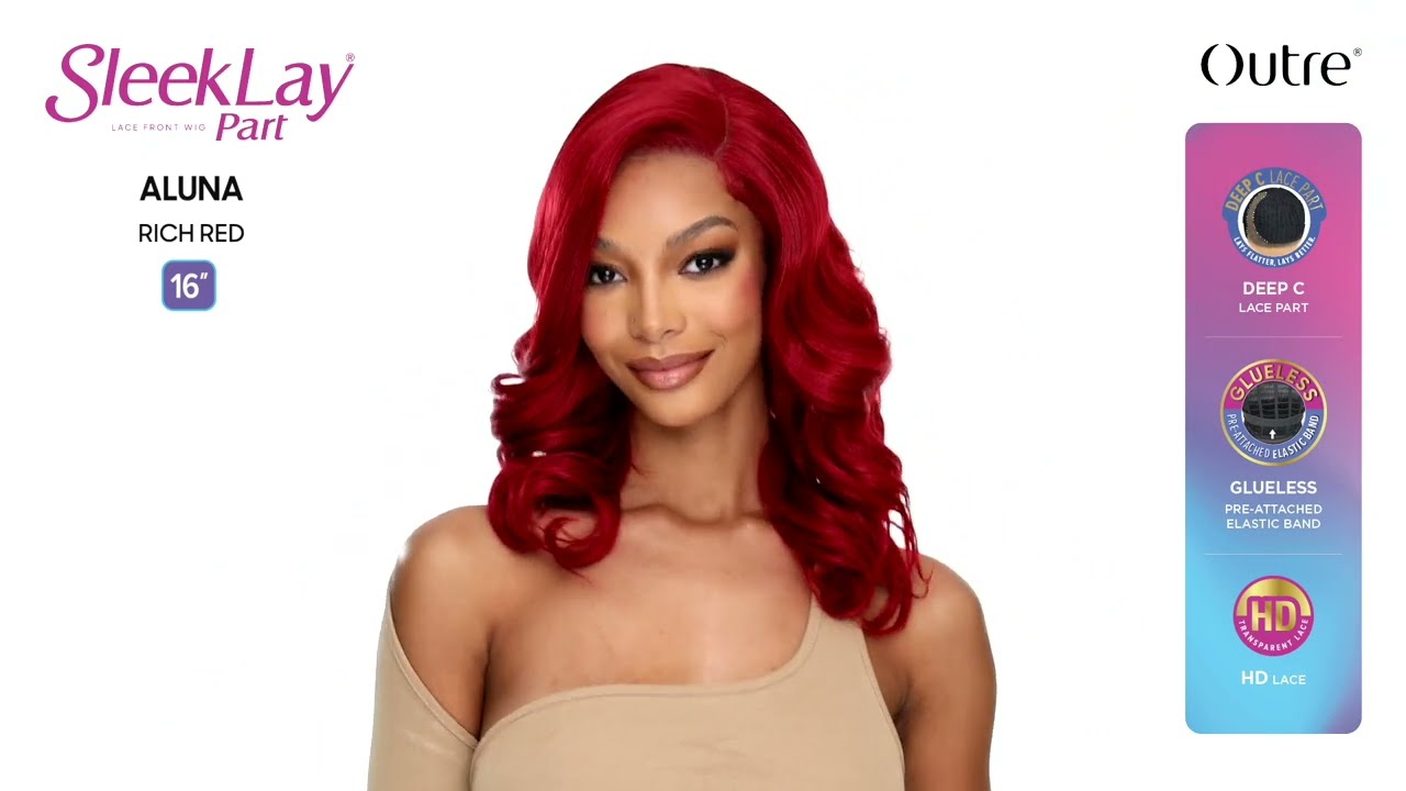 Outre Lace Front Wig SleekLay Part Deep C Lace - Aluna