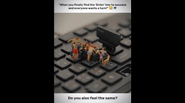 When Everyone Wants to Press the Enter Key 😂 | Miniature Keyboard Life #memes #laptoprepair #viral