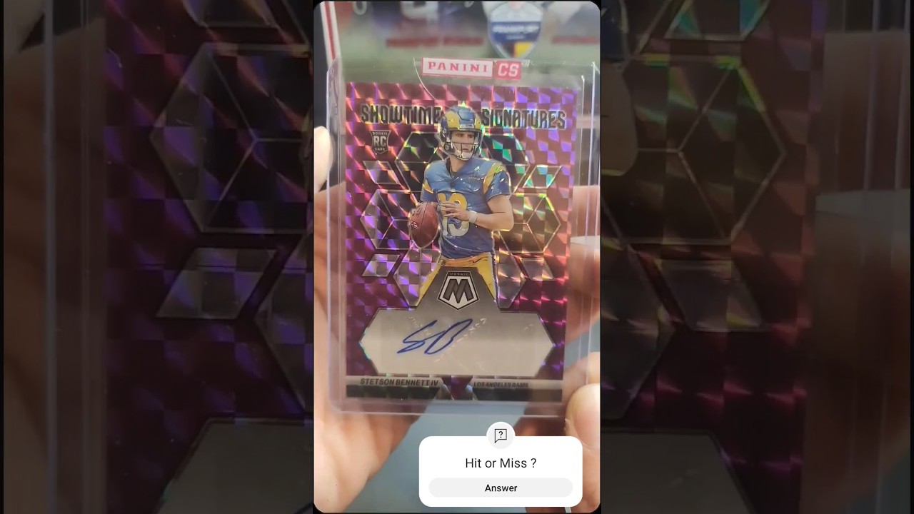 Rate it or Hate it!? Stenson Bennett IV Rookie Auto 