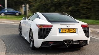 Lexus LFA Tokyo Motor Show Edition - Start, LOUD Revs + Accelerating! Lovely V10 Sounds