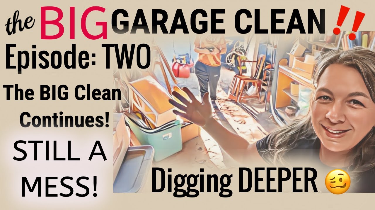 BIG Garage Clean Series Part 2 | Digging Deeper Into the Clutter! 🗑️😱 ...