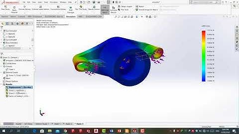 Solidworks stress and strain simulation
