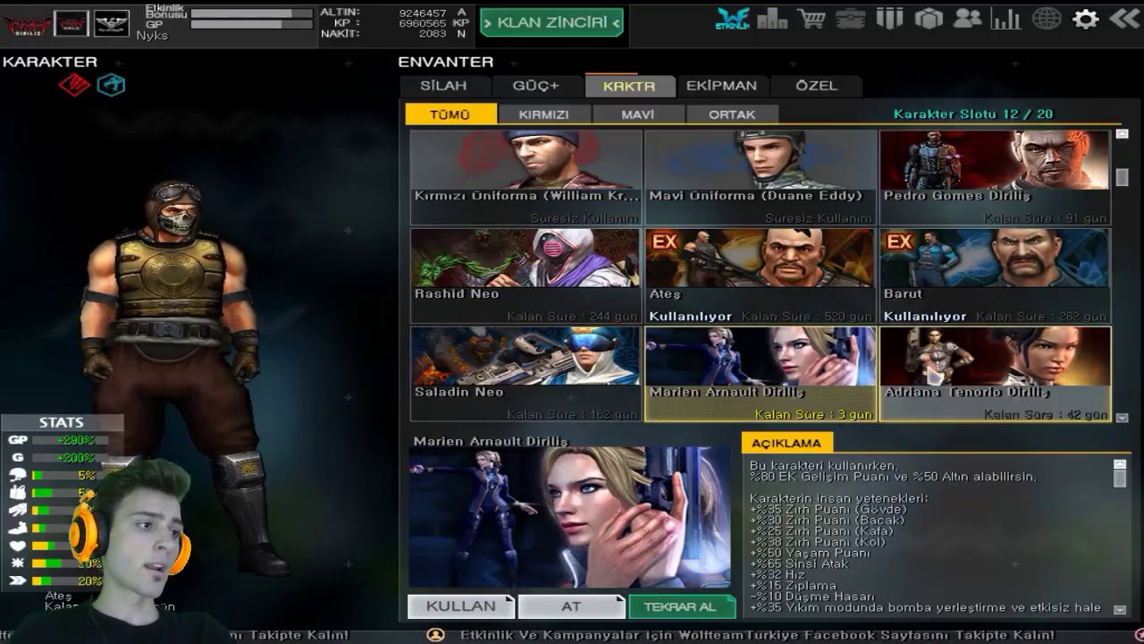 İşte O Beklenen  Envanter Videosu !! Wolfteam Nyks Envanterinde Neler var