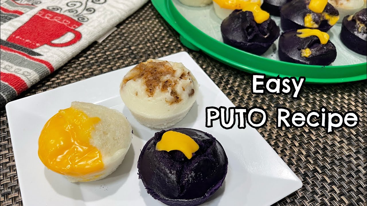 Puto Cheese, PUTOPAO and Puto UBE w/ CHEESE / (FILIPINO STEAMED RICE ...