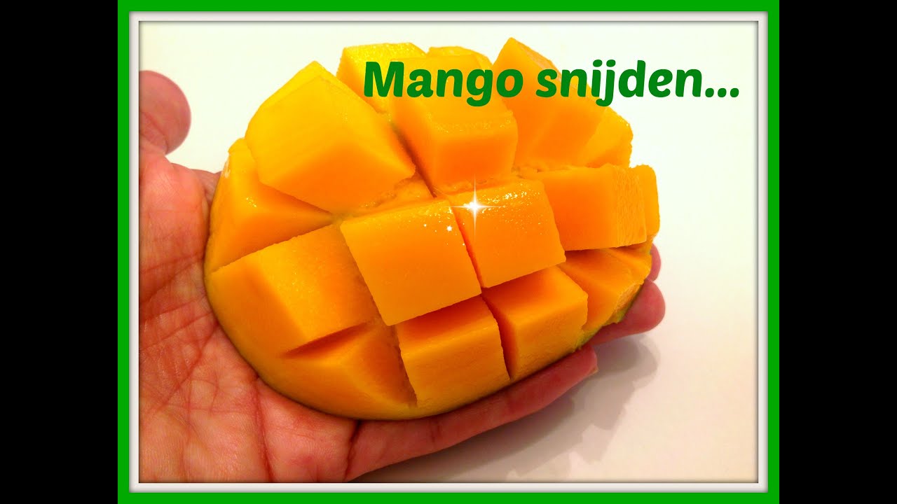 Op een gemakkelijke en leuke manier mango snijden... - YouTube