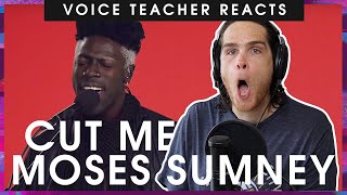 Video thumbnail of "voice teacher gushes over moses sumney - cut me"