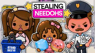 MY DAUGHTER STOLE FROM THE NEEDOH STORE in Toca Life World! *FIVE BELOW*⭐ (Toca Boca Roleplay) screenshot 4