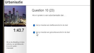 urbanisatie : Oefening van Aardrijkskunde VWO 2 - verdichting,urbanisatiegraad,verstedelijking screenshot 5