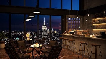 New York Coffee Shop Ambience ☕ Relaxing Jazz Instrumental Music For Good Mood, Work, Study