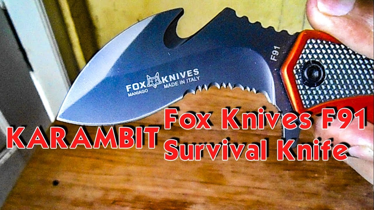 🔪 Karambit Fox Knives F91 Survival Knife - YouTube