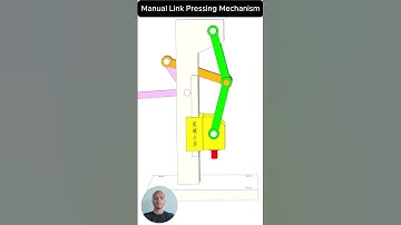 Manual link Pressing Mechanism #mechanism #mechanical #engineer #cad #solidworks #autocad #shorts