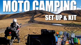 Motorcycle Camping (Motocamping) set up and kit on our CRF300