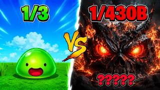 A BABY SLIME VS WORLD DESTROYER SLIME in Slime RNG (Roblox)