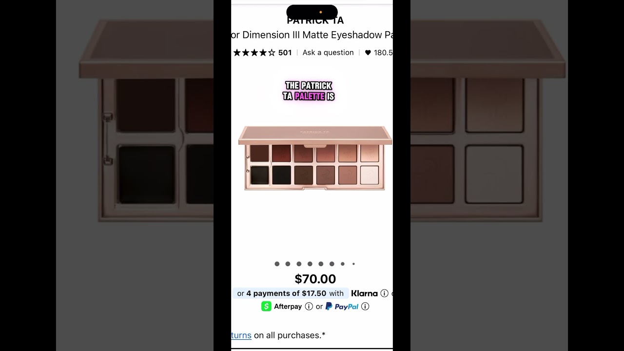 Natasha Denona eye sculpt texture & tone eyeshadow palette 