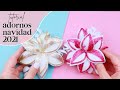 Lindas IDEAS NAVIDEÑAS 2021 / Manualidades de Navidad - DIY flor de nochebuena El Mundo de Isa