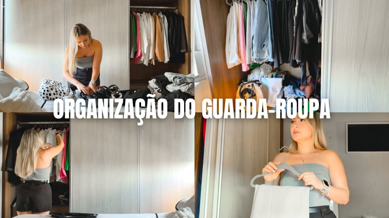 Tirei muita coisa 😱 Destralhe e organização do meu guarda-roupa | Luana Perovano