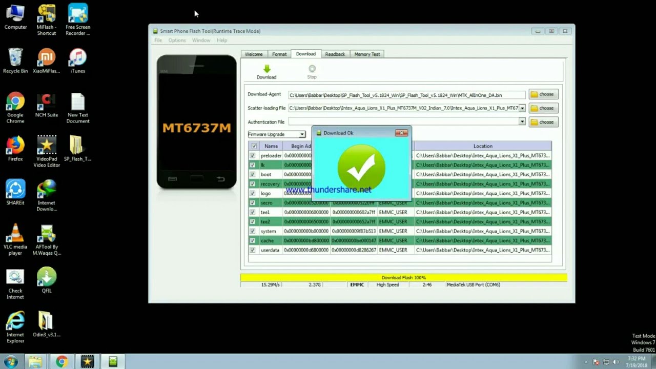 Intex Aqua Lions X1 Plus Frp Unlock & Flashing