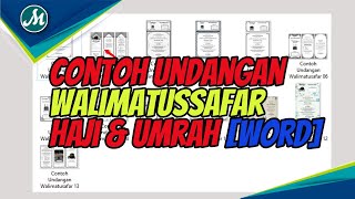 Contoh Undangan Walimatussafar ( Haji dan Umrah )