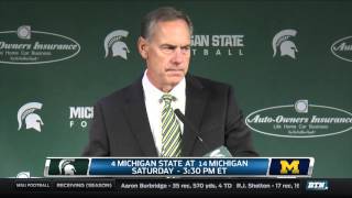 Mark Dantonio on Being Underdog vs. Michigan