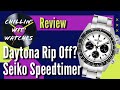 Rolex Daytona Rip Off?  Seiko Speedtimer Solar SSC813 Review