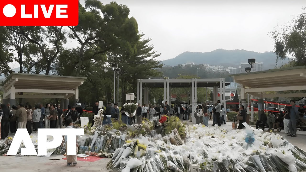 Watch LIVE | Tributes Pour in at Hong Kong Fire Memorial as Death Toll Hits 159 | APT