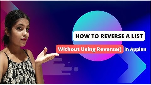 Reverse an array WITHOUT using reverse function | Appian | Interview Question | Low Code | BPM