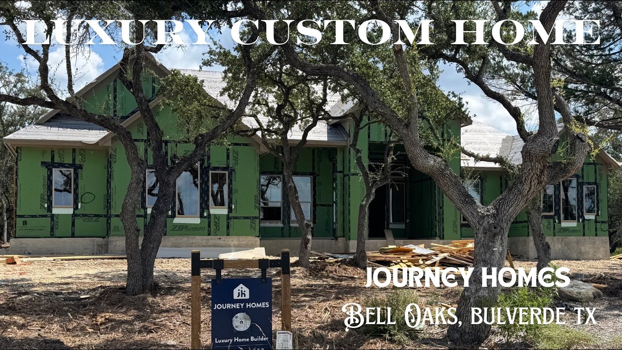 Custom Home built by Journey Homes, Belle Oaks, Bulverde Tx